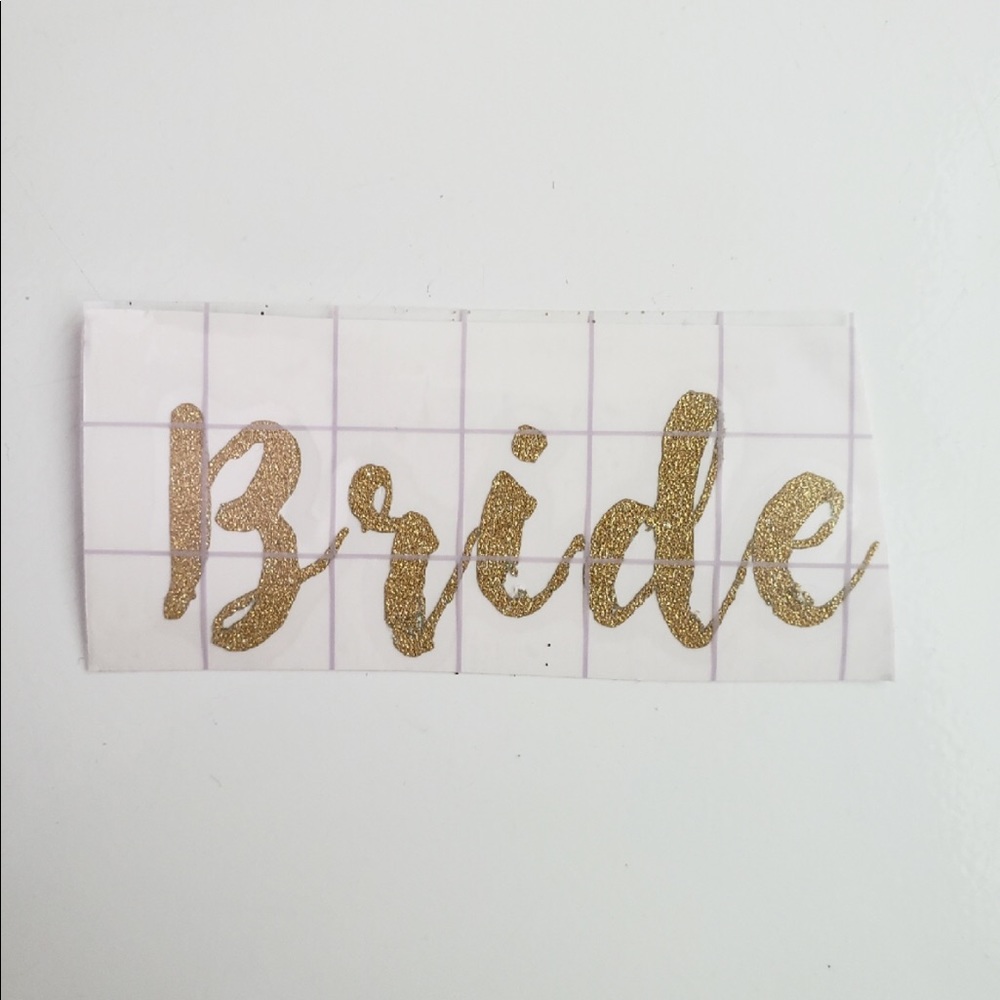 Bride decal